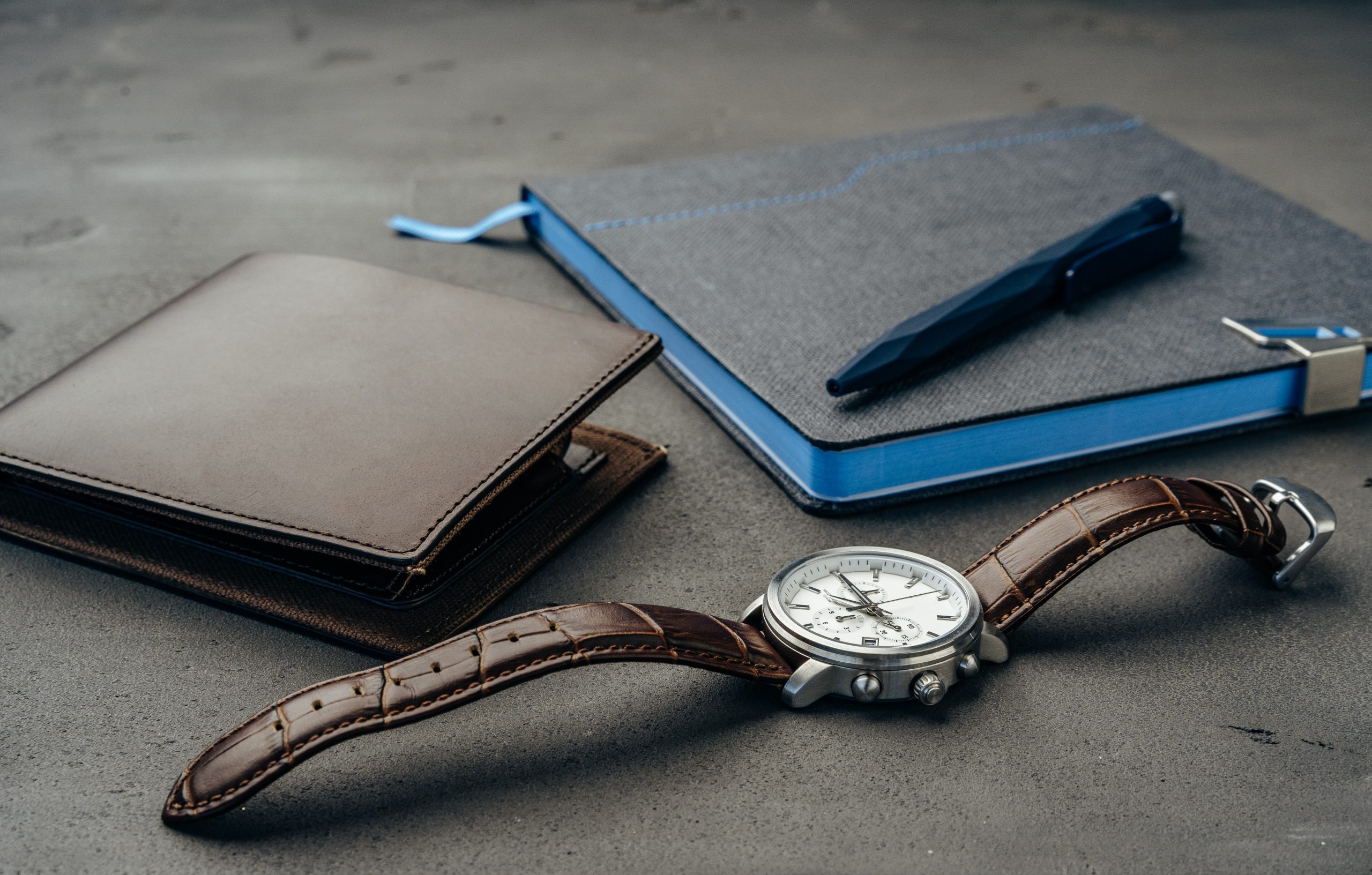 Businessman's accessories close up